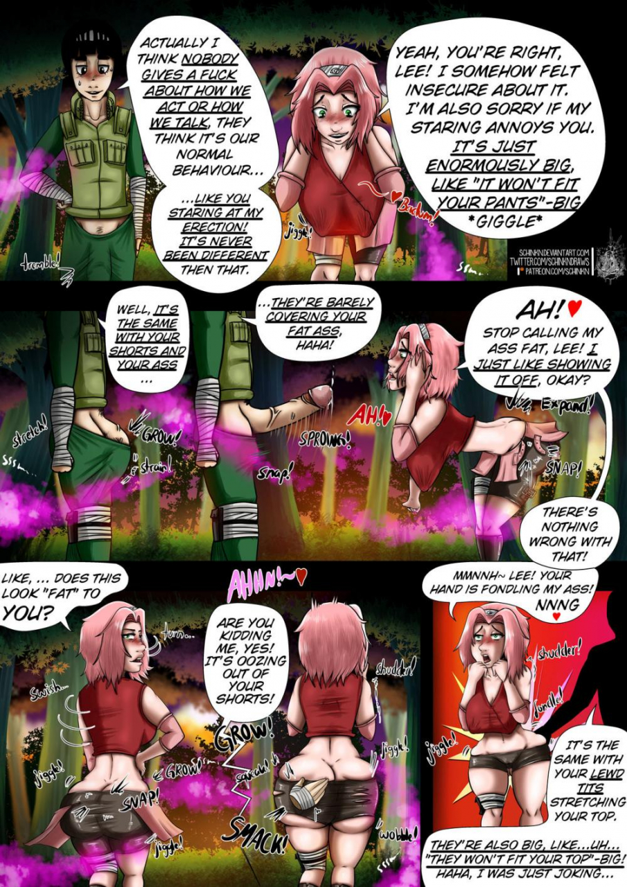 Hentai Pinup rock lee+sakura haruno