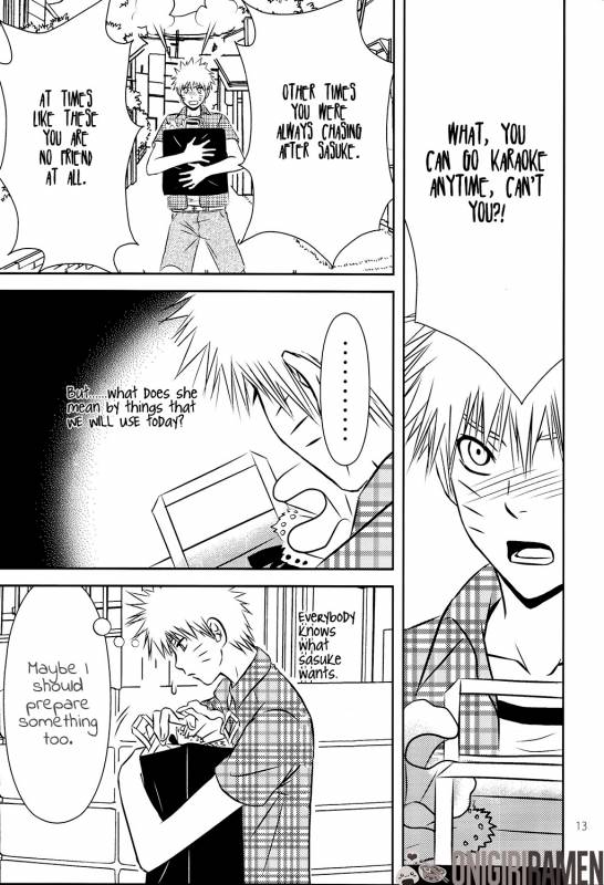 (C80) [@ Harukaze Shunpoo (Shunpoo)] SASUKE ♥ HAPIBA!! (Naruto) [English] [Onigiri Ramen]_12