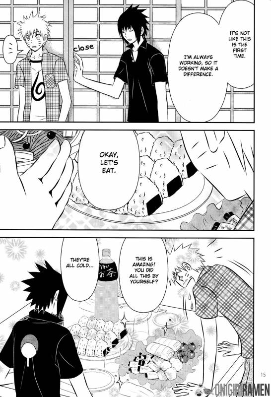 (C80) [@ Harukaze Shunpoo (Shunpoo)] SASUKE ♥ HAPIBA!! (Naruto) [English] [Onigiri Ramen]_14