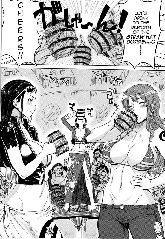 (C81) [Choujikuu Yousai Kachuusha (Denki Shougun)] MEROMERO GIRLS NEW WORLD (One Piece) [English] _03