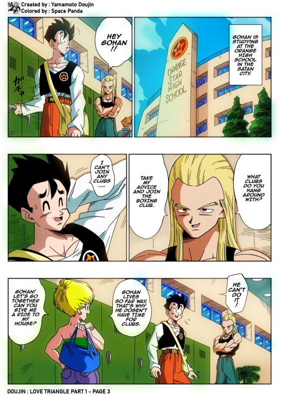 [Yamamoto] LOVE TRIANGLE Z - Gohan, Erasa to Deau (Dragon Ball Z) [English] [Colorized] [Decensored]_02