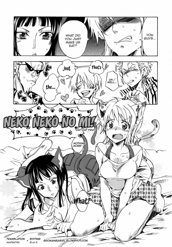 [Kurione-sha (YU-RI)] Neko Neko No Mi (One Piece) [English] =Ero Manga Girls & maipantsu=_0