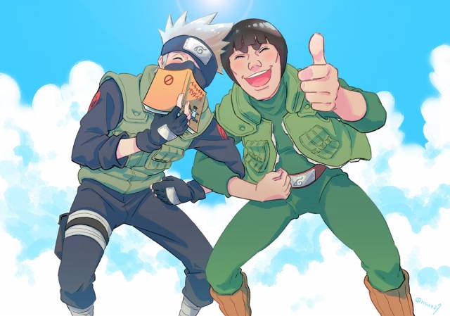 hatake kakashi+might guy