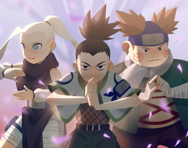 akimichi chouji+nara shikamaru+yamanaka ino