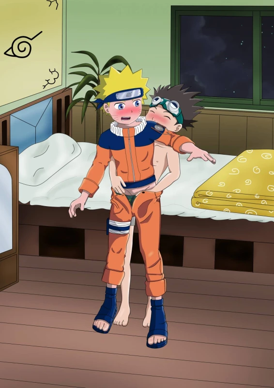 sarutobi konohamaru+uzumaki naruto