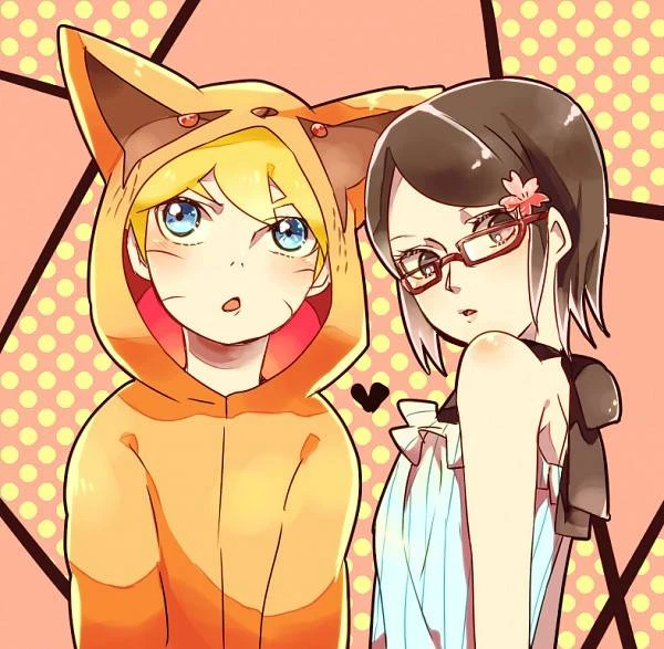 uchiha sarada+uzumaki boruto