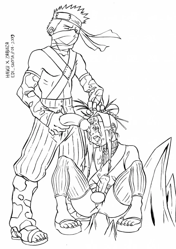 haku (naruto)+momochi zabuza