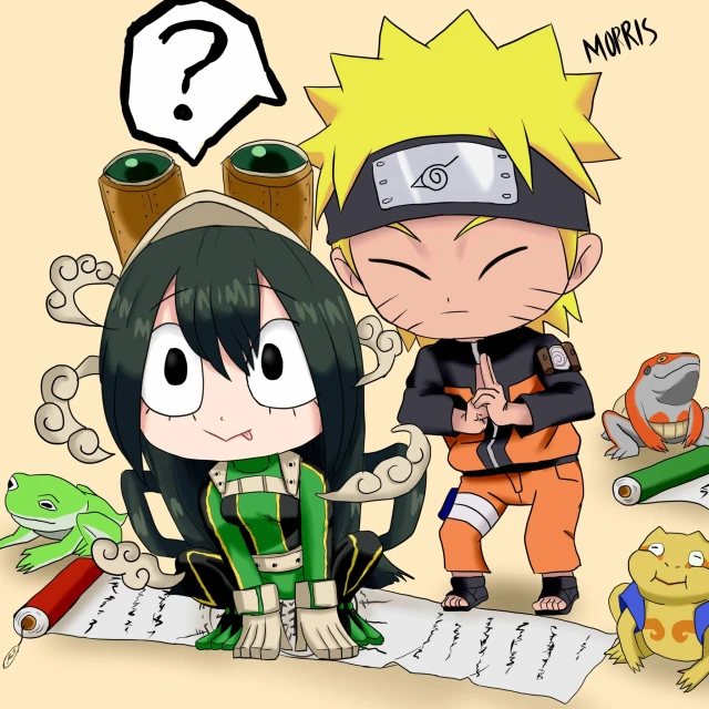 asui tsuyu+uzumaki naruto